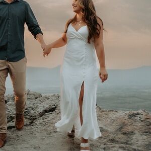 Lulus satin dress size M